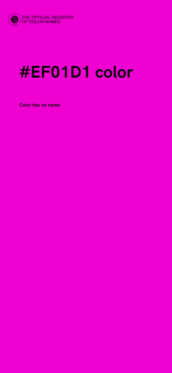 #EF01D1 color image