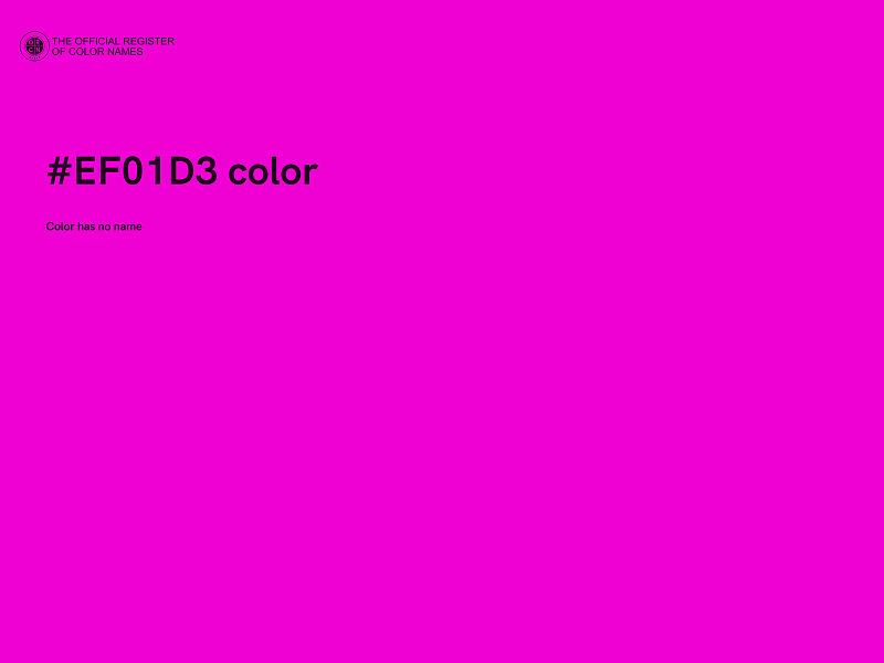 #EF01D3 color image