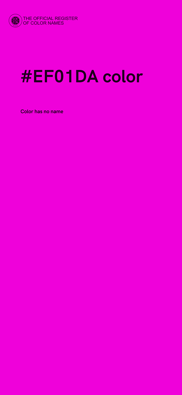#EF01DA color image