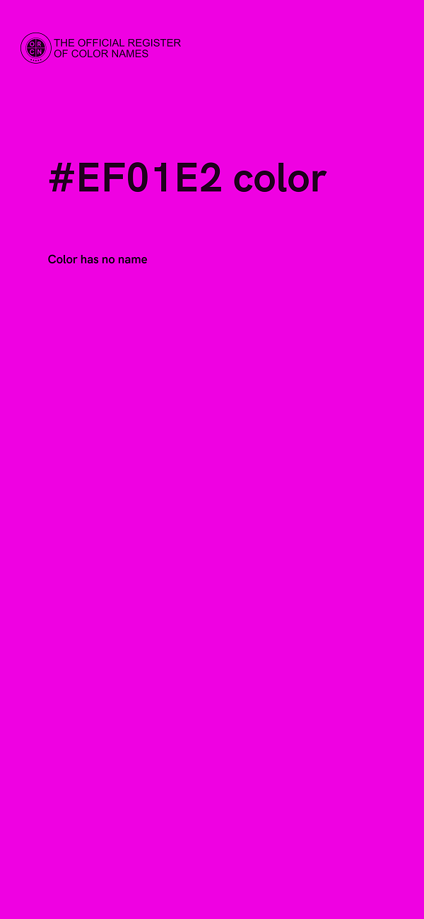 #EF01E2 color image