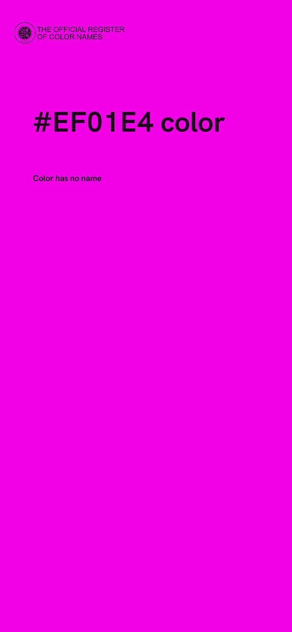#EF01E4 color image