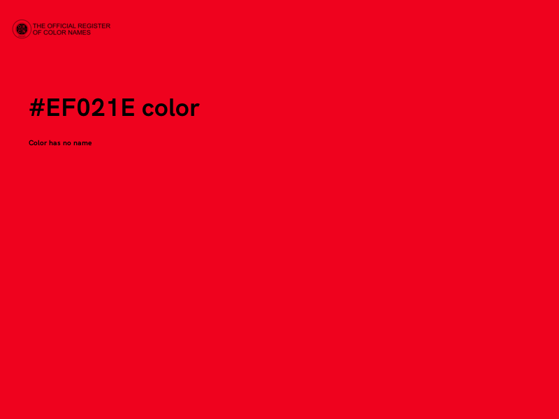 #EF021E color image