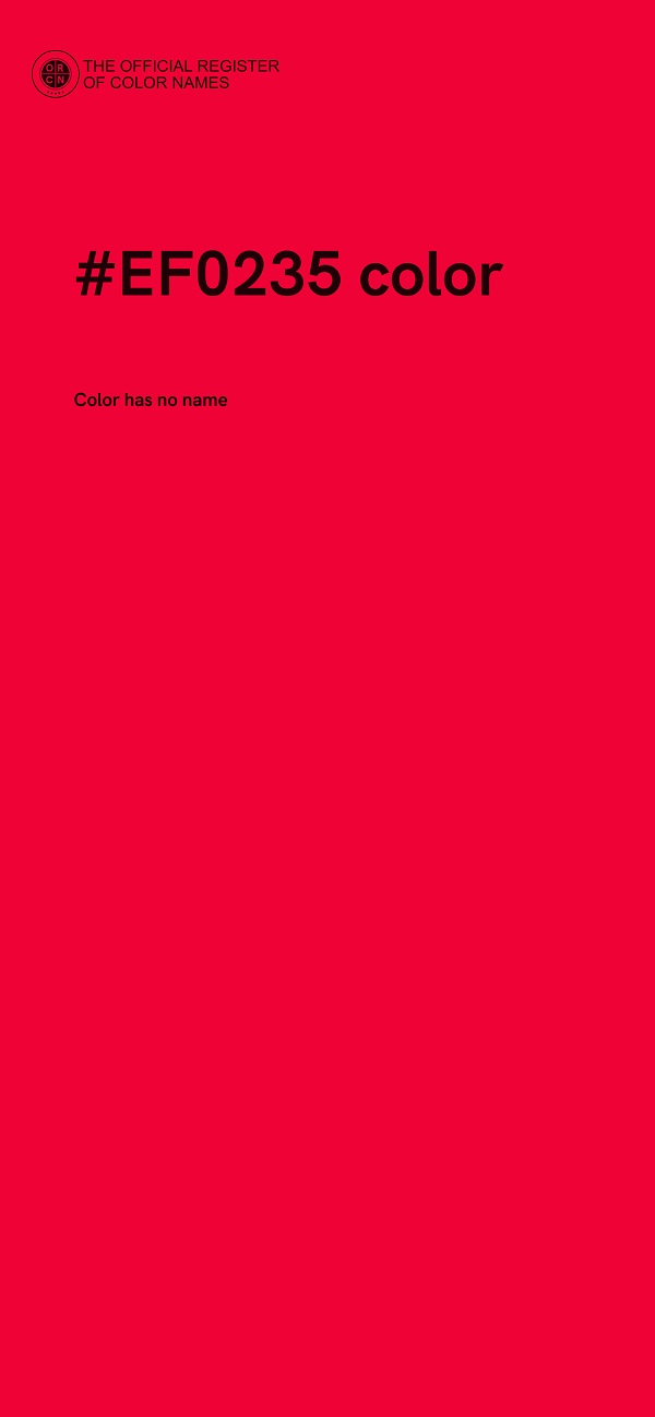 #EF0235 color image