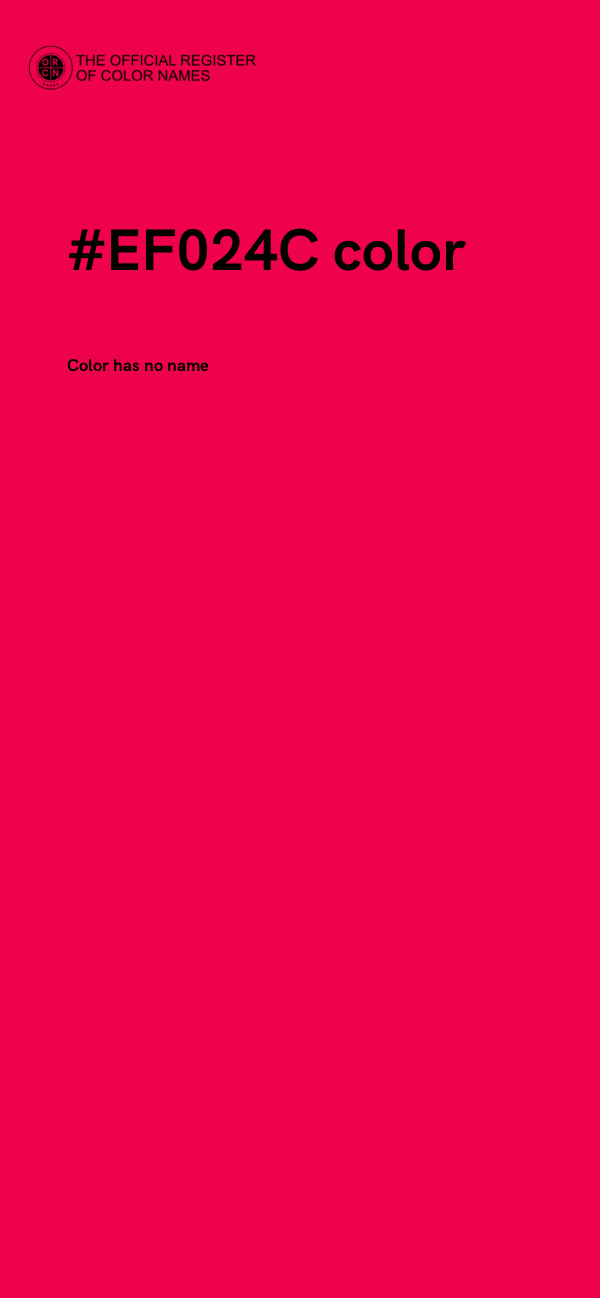 #EF024C color image
