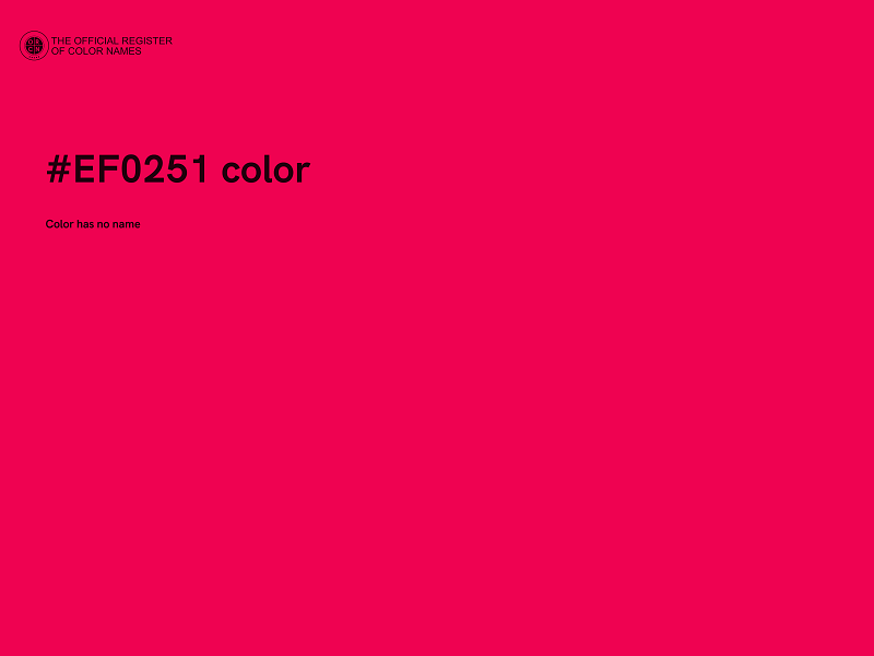 #EF0251 color image