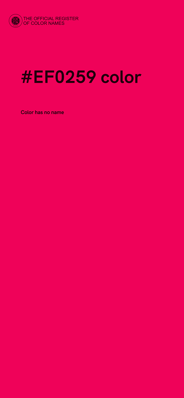#EF0259 color image