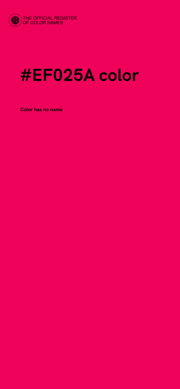 #EF025A color image