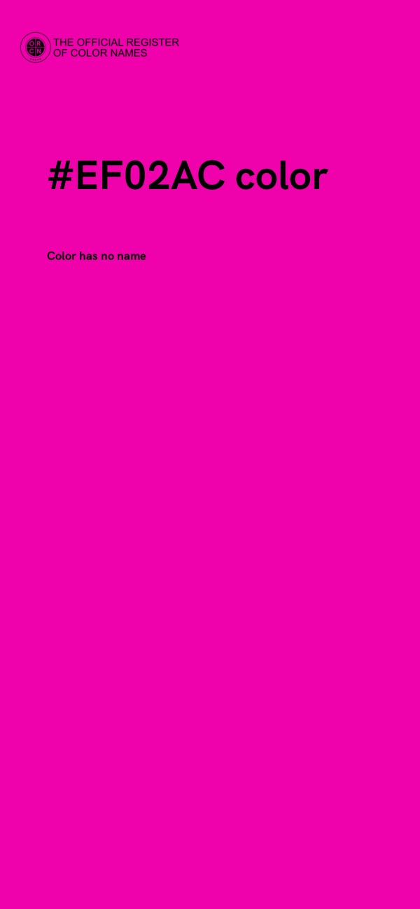 #EF02AC color image