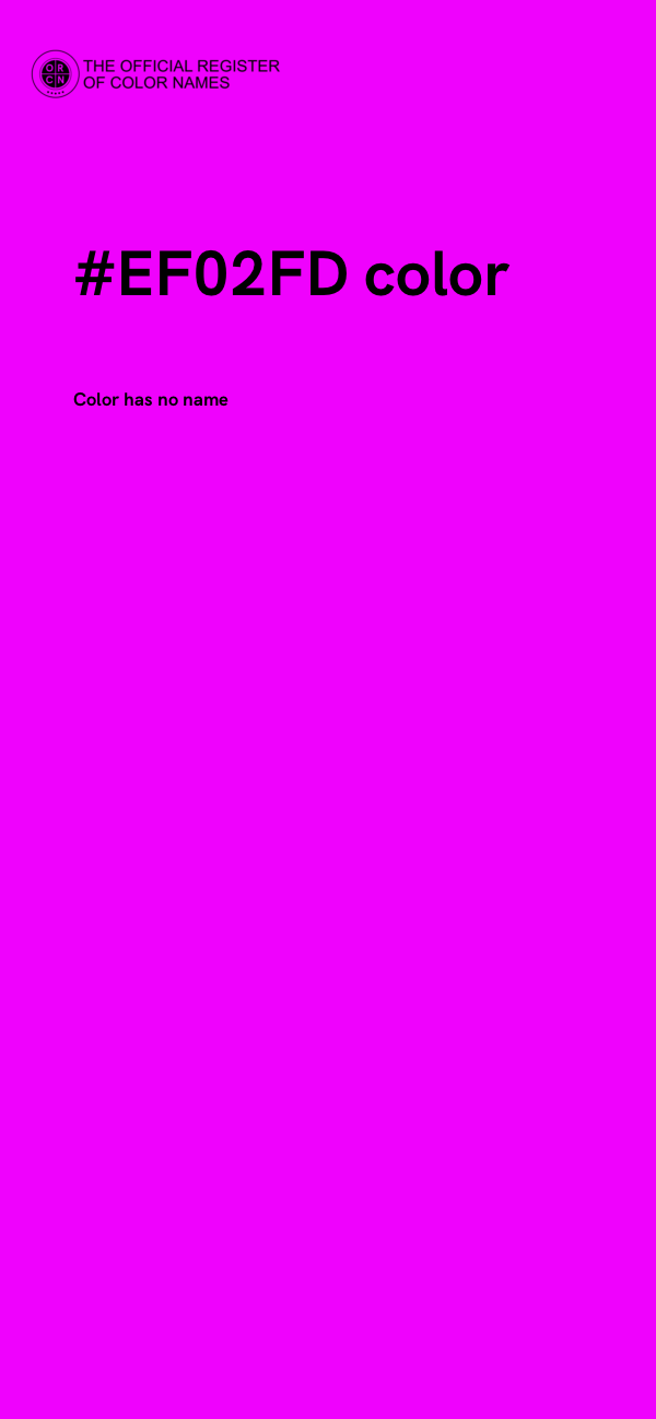 #EF02FD color image