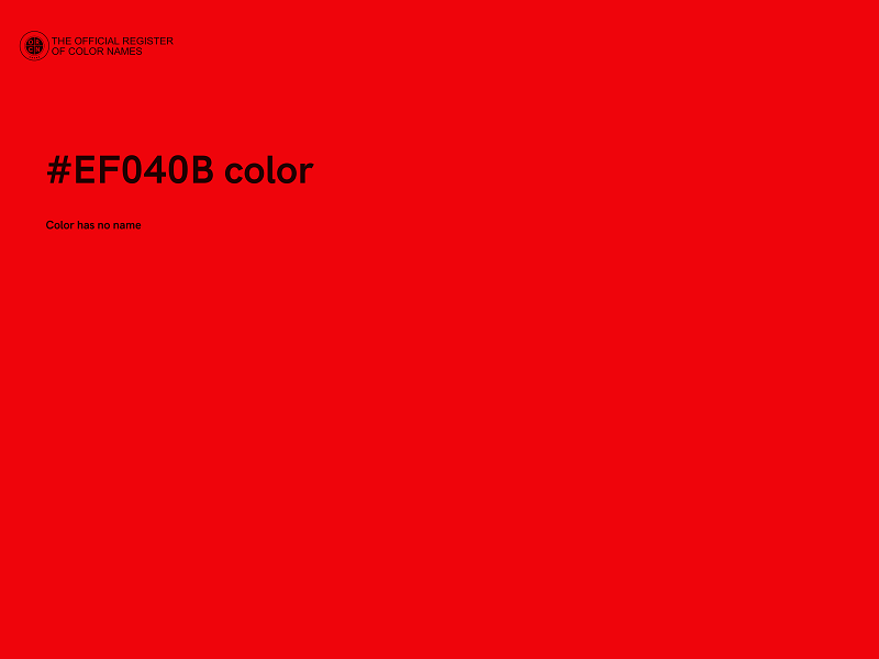 #EF040B color image