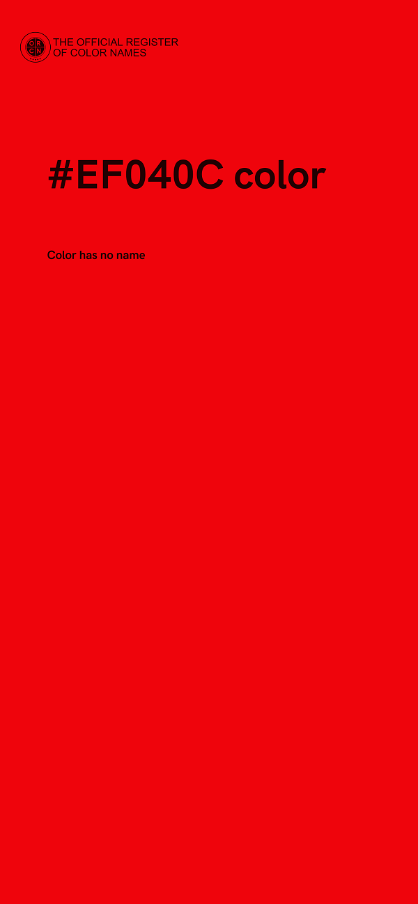 #EF040C color image