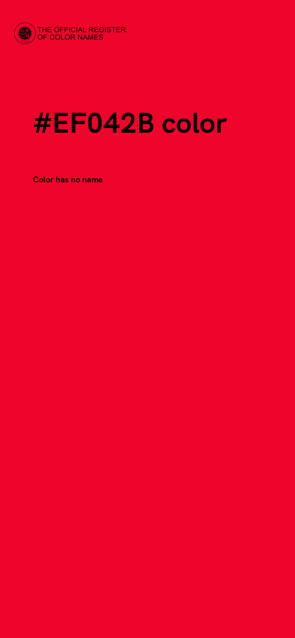 #EF042B color image
