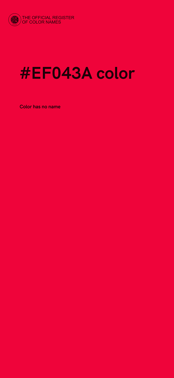 #EF043A color image