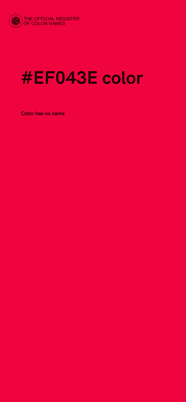 #EF043E color image