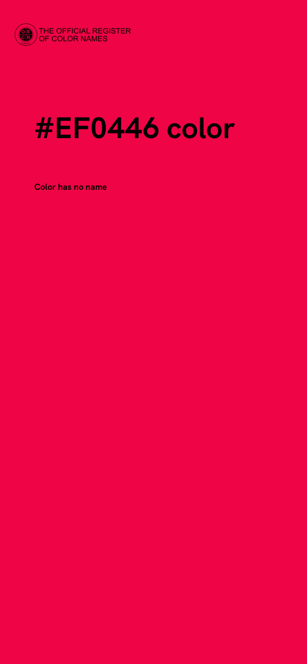 #EF0446 color image