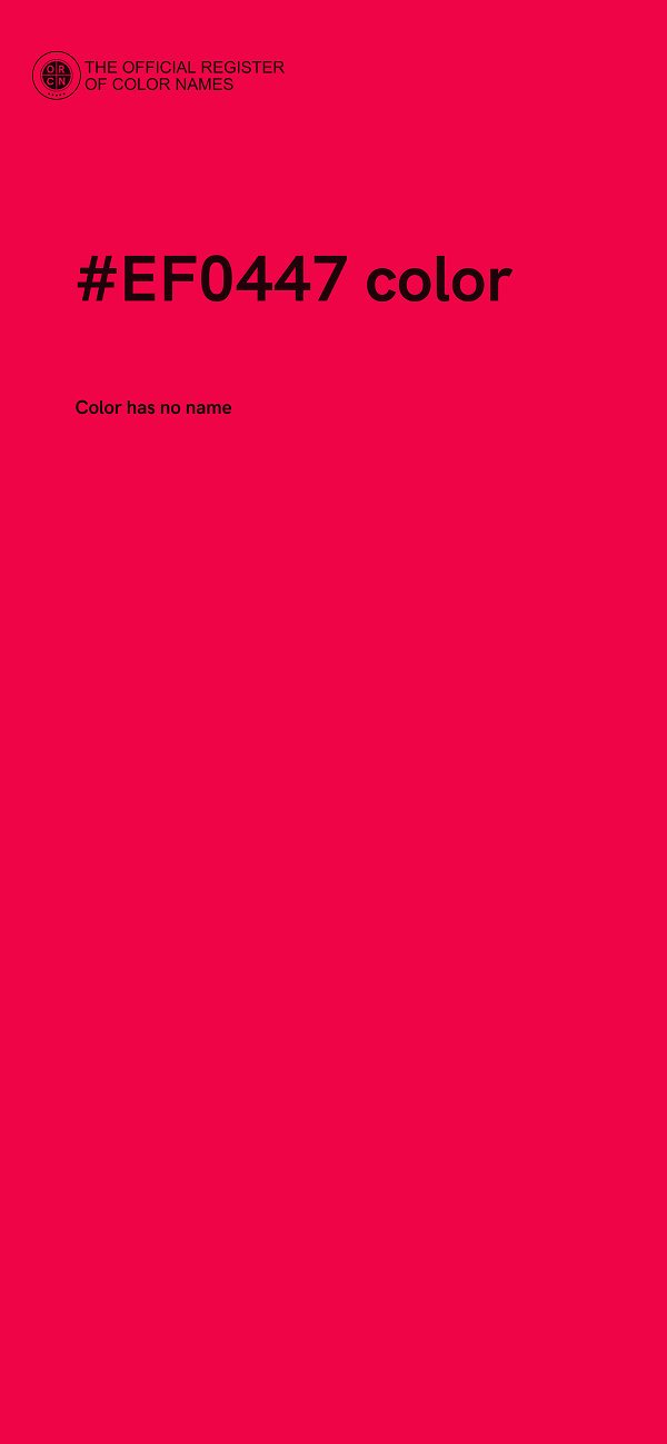 #EF0447 color image