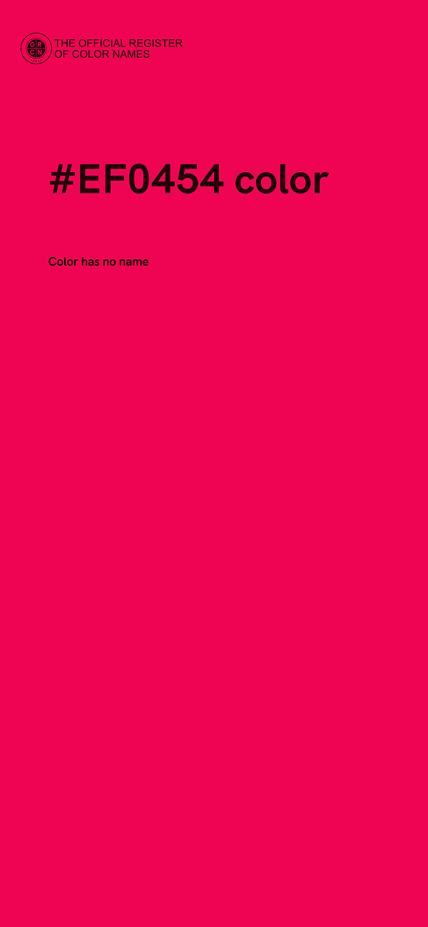 #EF0454 color image