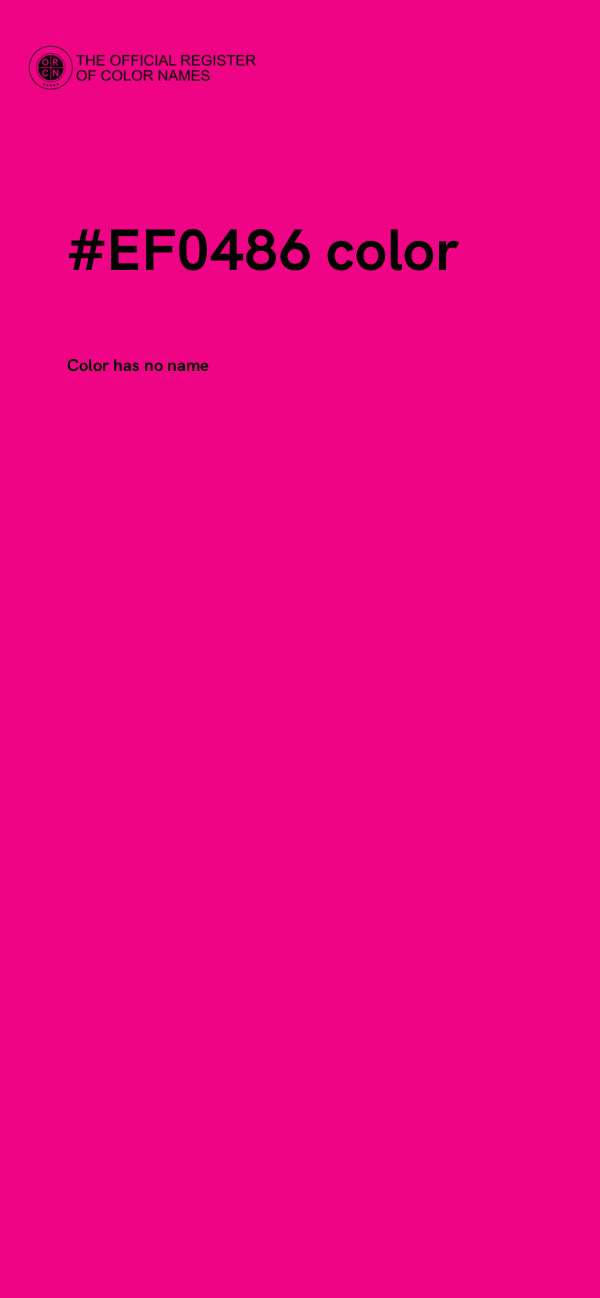 #EF0486 color image