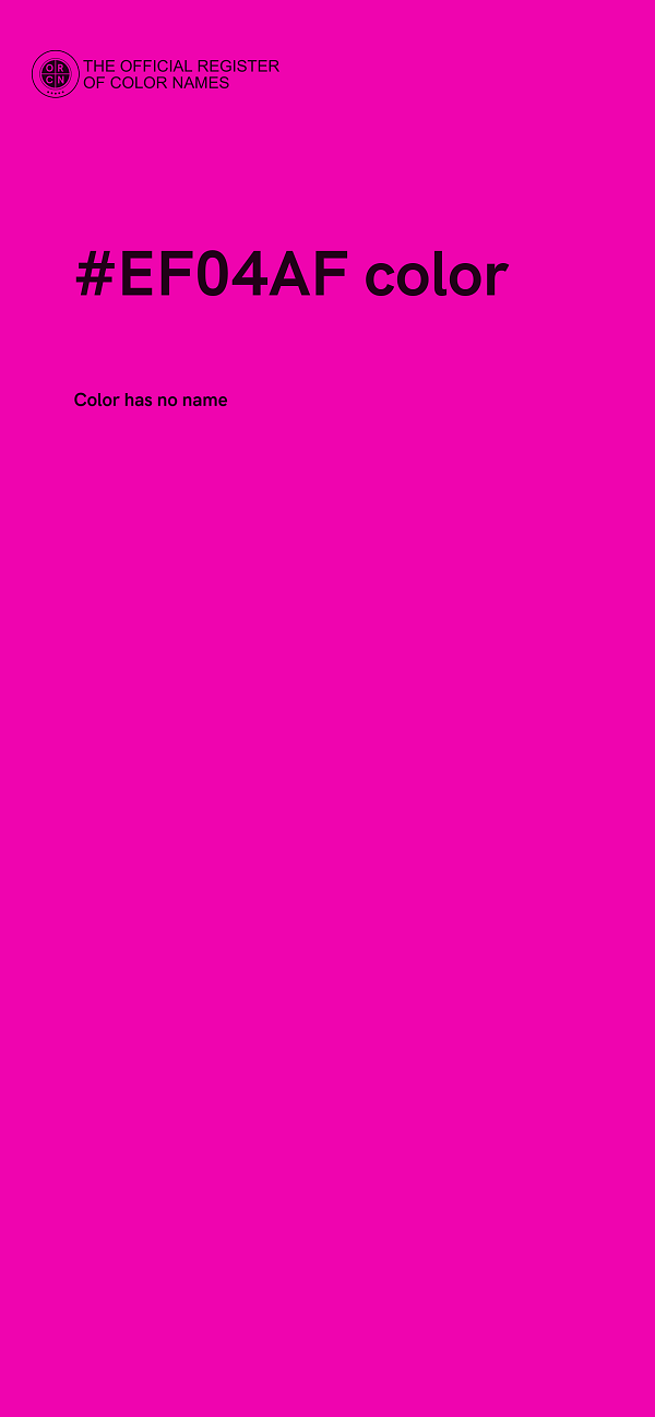 #EF04AF color image