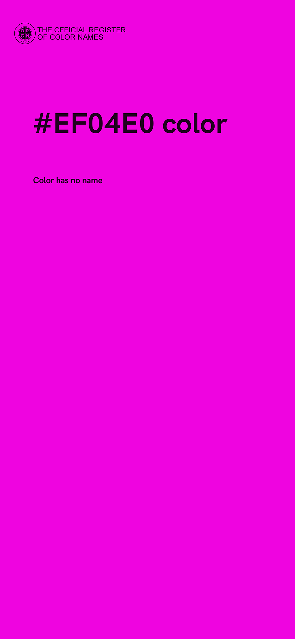 #EF04E0 color image