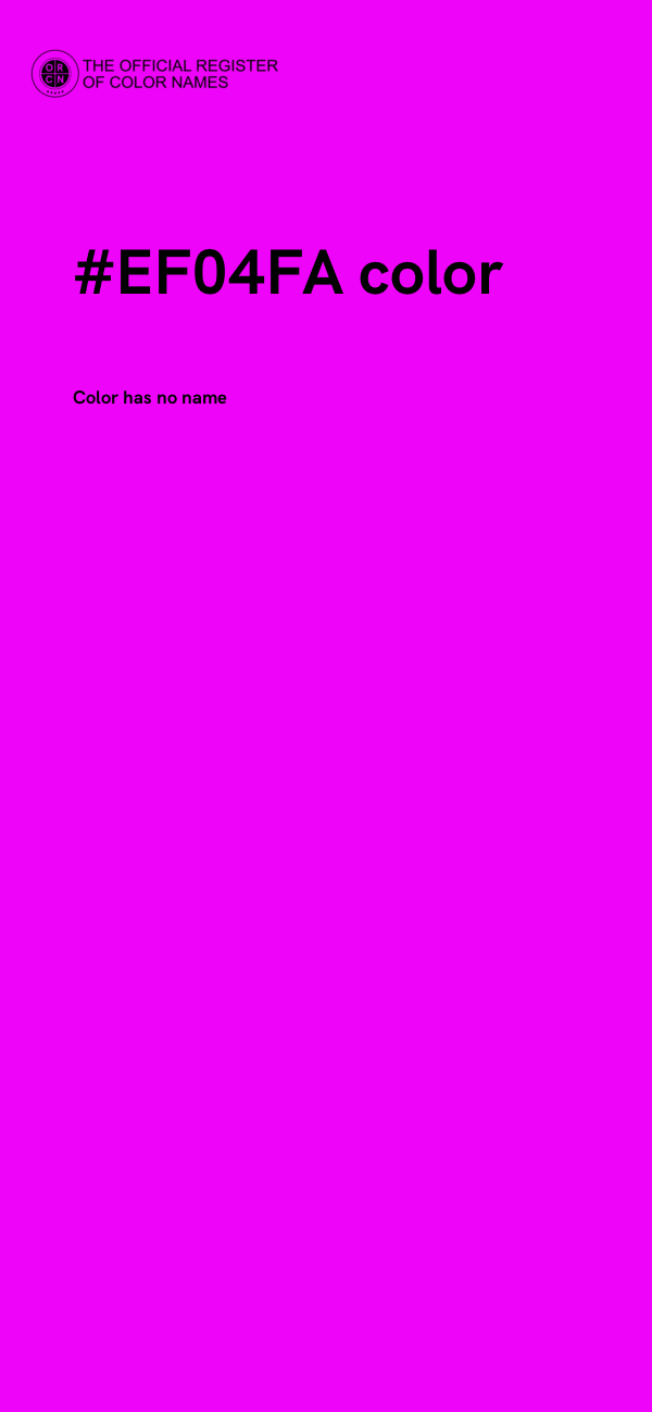 #EF04FA color image