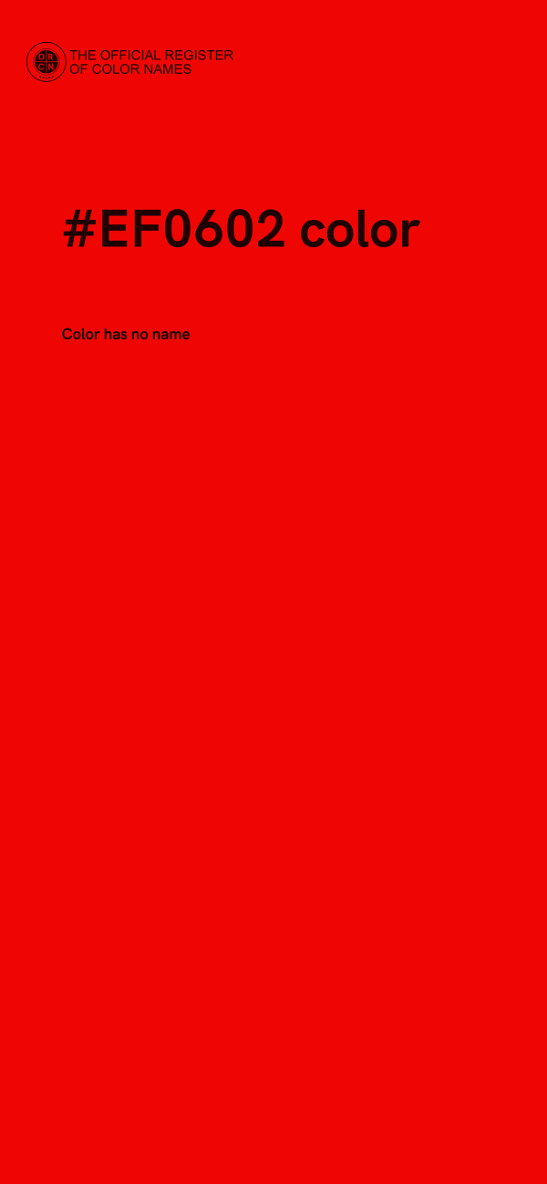 #EF0602 color image