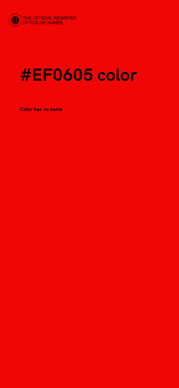 #EF0605 color image