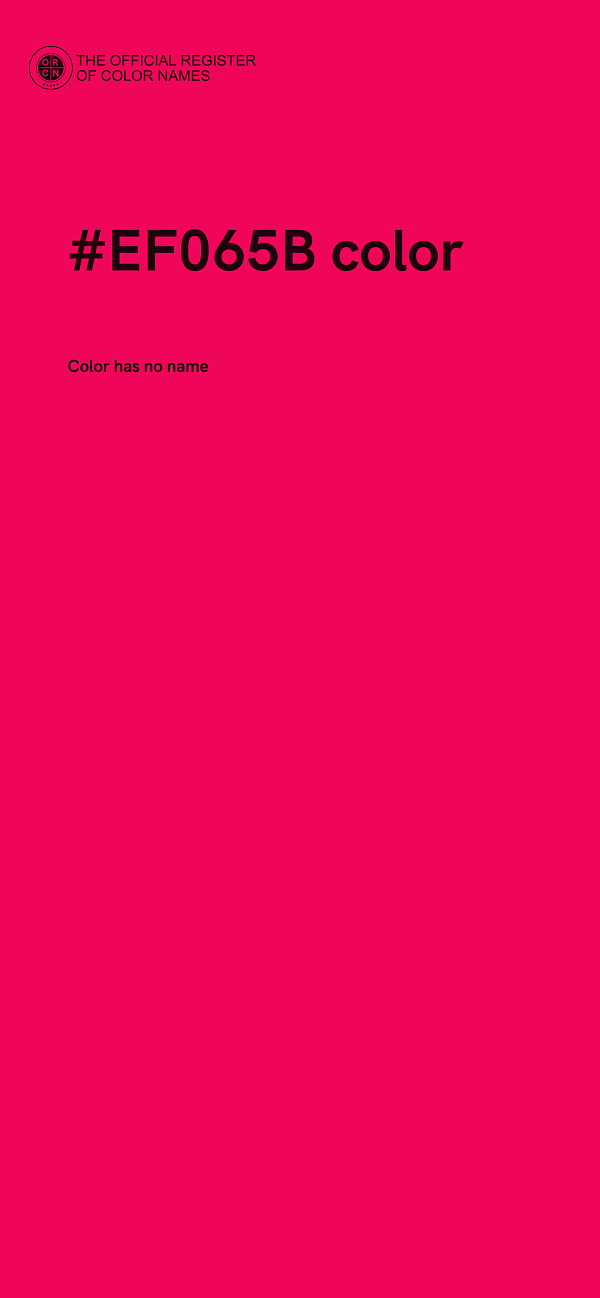 #EF065B color image