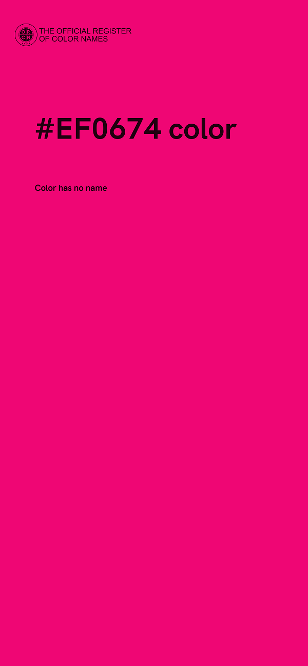 #EF0674 color image