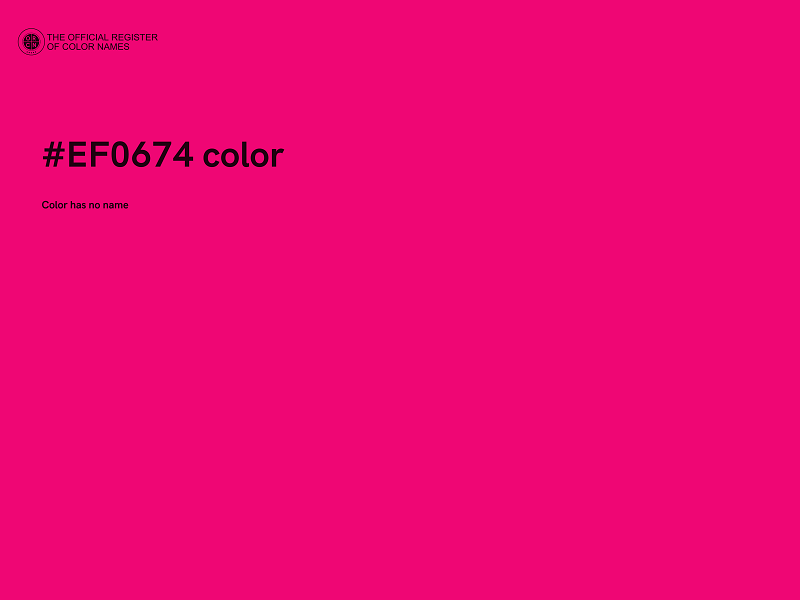 #EF0674 color image
