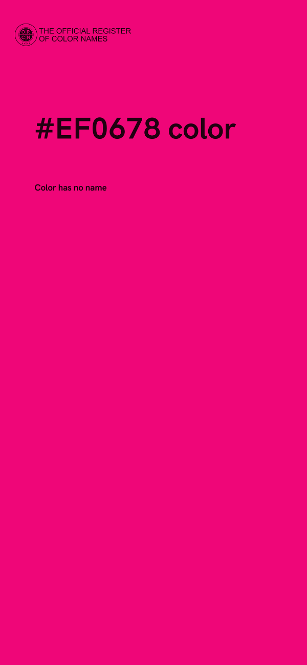 #EF0678 color image
