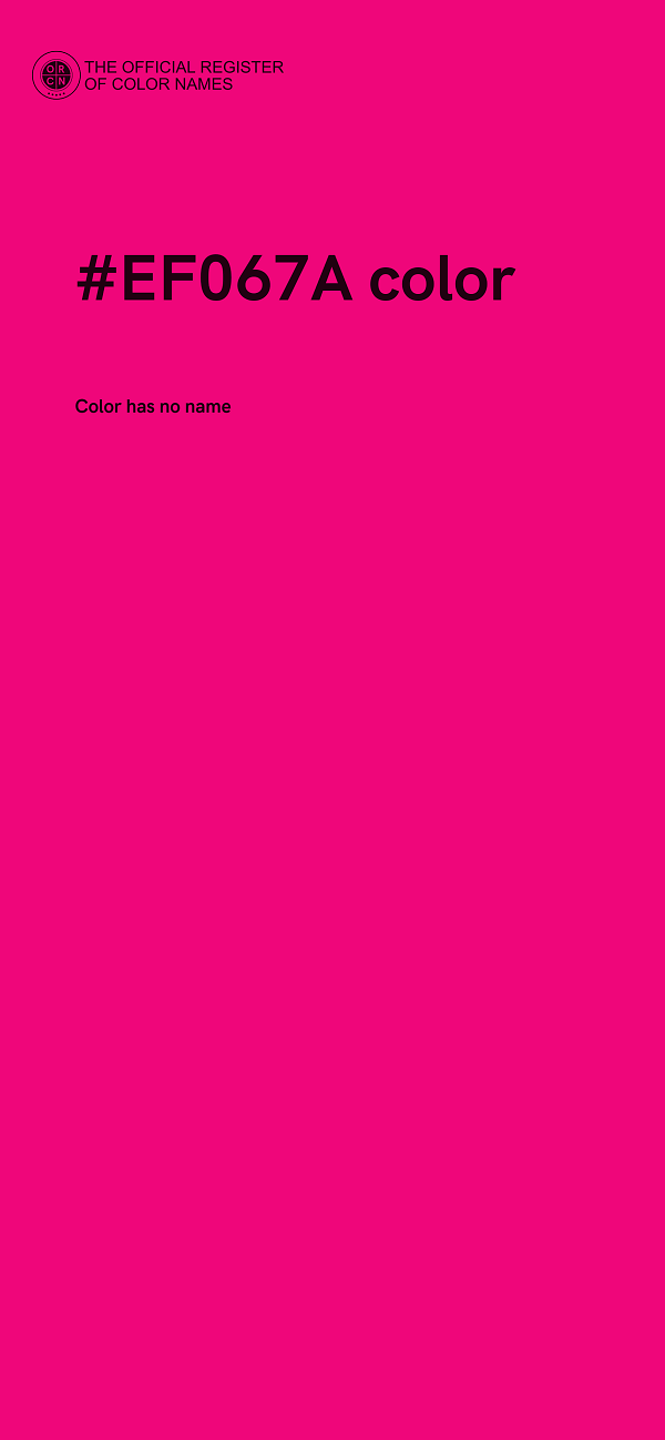 #EF067A color image