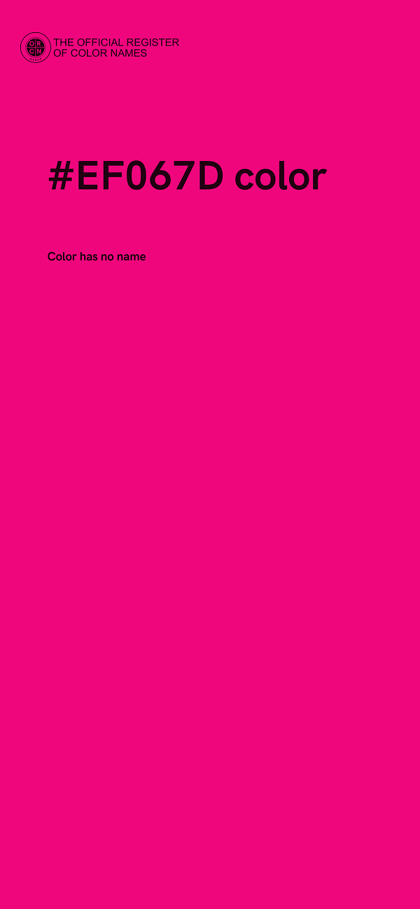 #EF067D color image