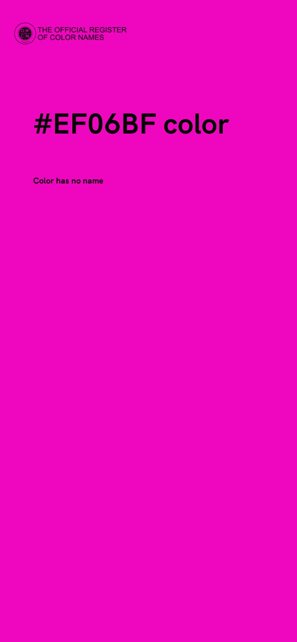 #EF06BF color image