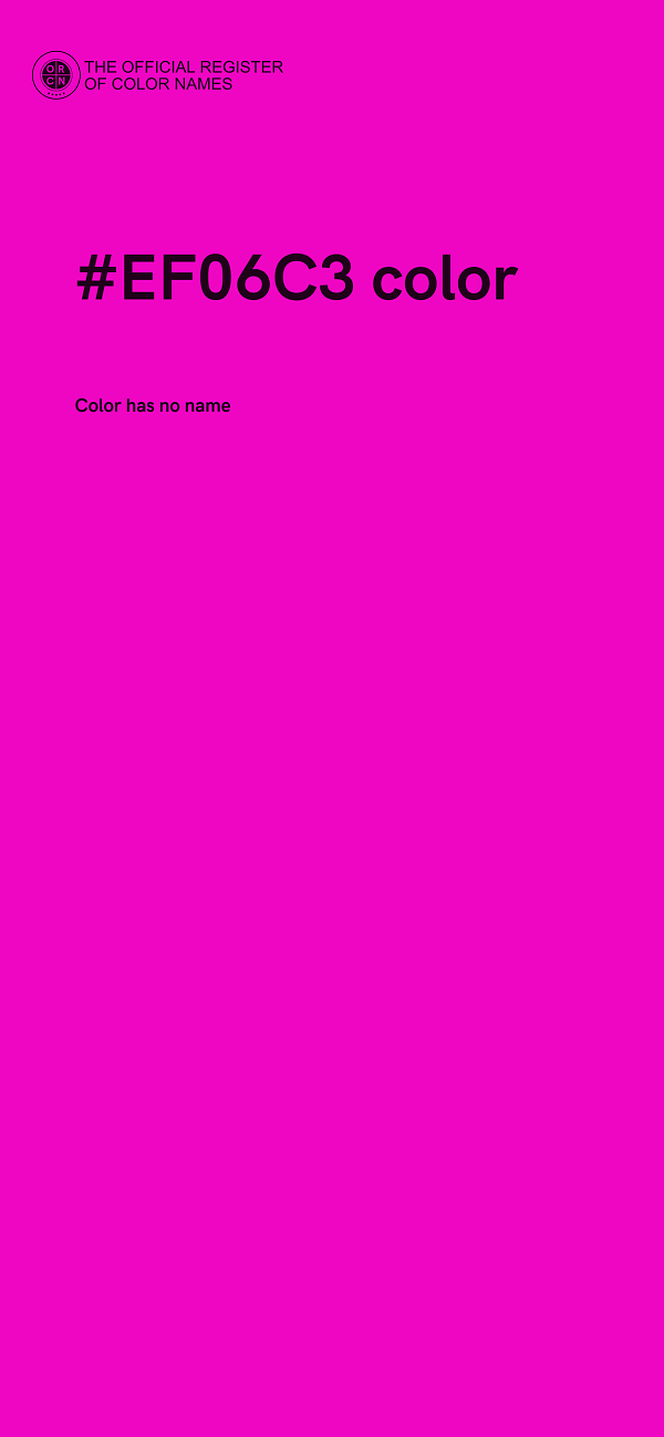 #EF06C3 color image