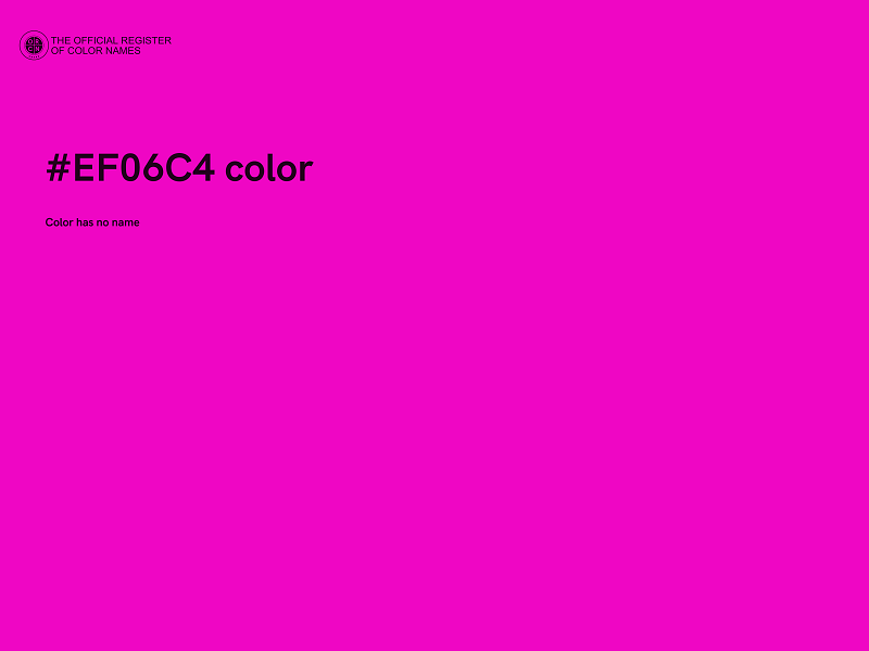 #EF06C4 color image