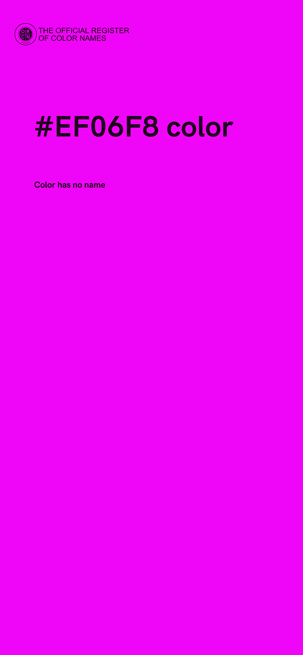 #EF06F8 color image