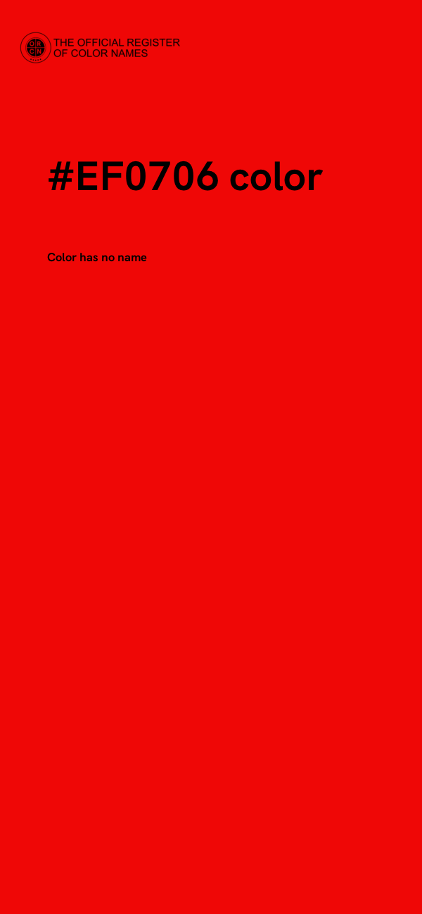 #EF0706 color image