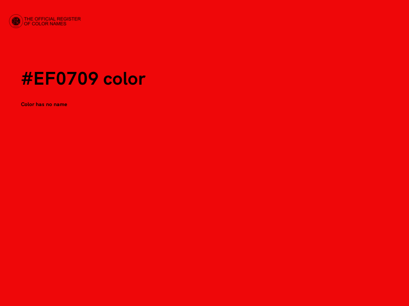 #EF0709 color image