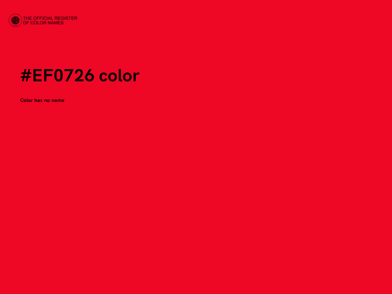 #EF0726 color image