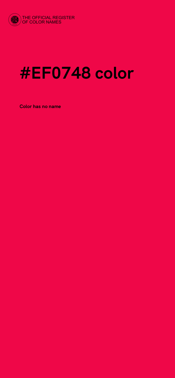 #EF0748 color image