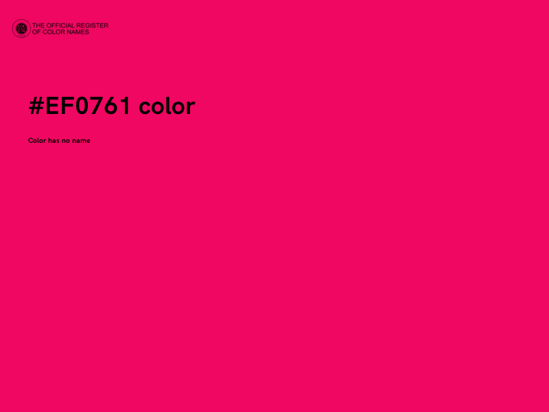 #EF0761 color image
