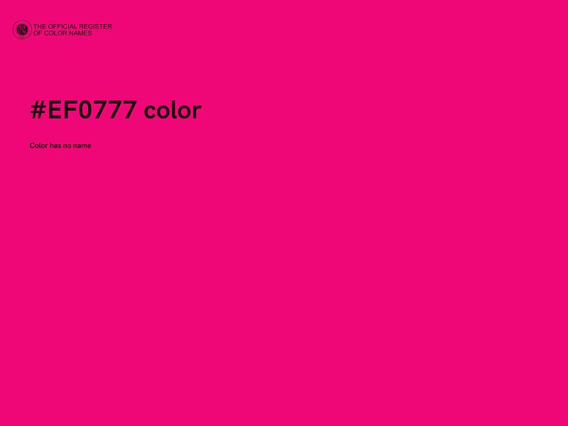 #EF0777 color image