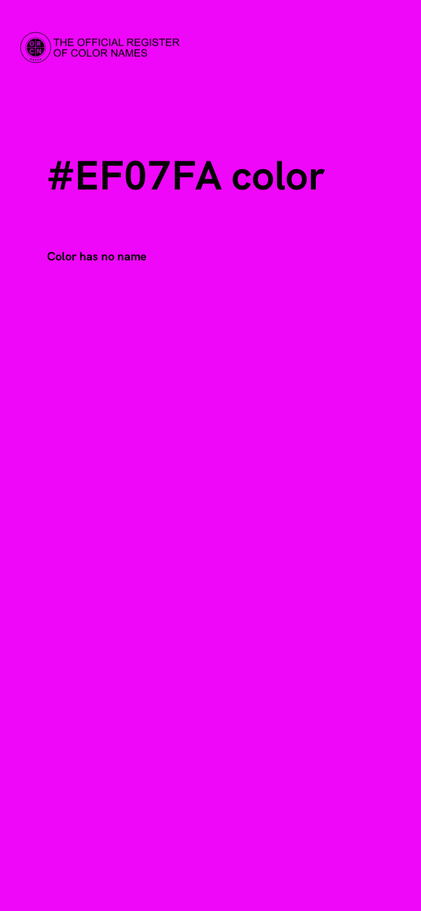 #EF07FA color image