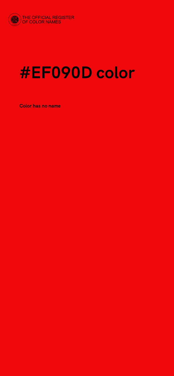 #EF090D color image
