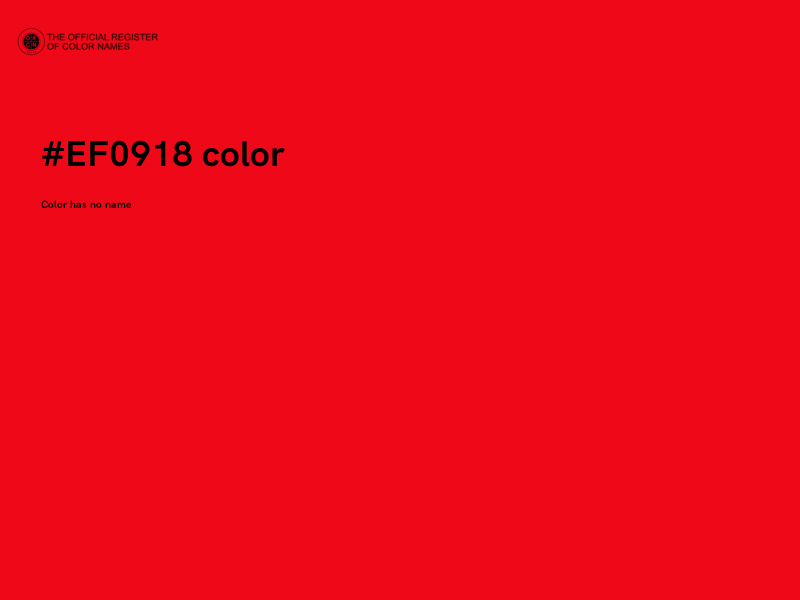 #EF0918 color image