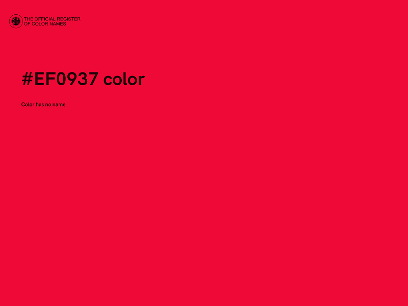 #EF0937 color image
