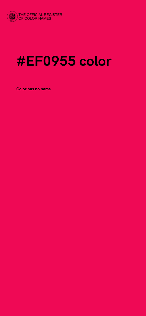 #EF0955 color image
