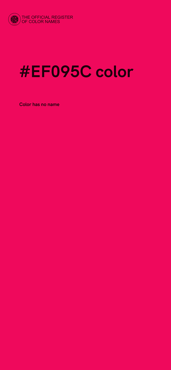 #EF095C color image