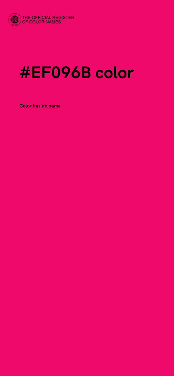 #EF096B color image